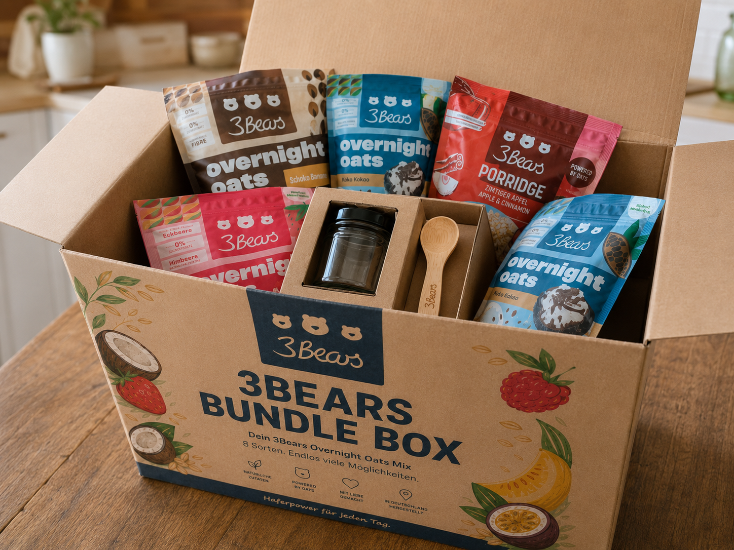 Geöffnete 3Bears Bundle Box