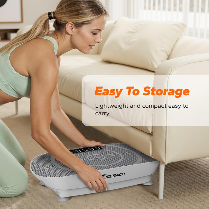 Merach Slim Vibration Plate (Lymphatic Drainage & Whole-Body Toning)