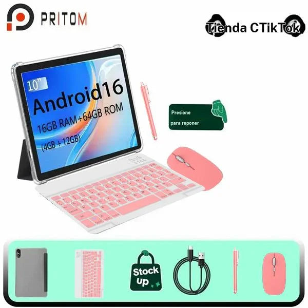 10.1-Inch Android 15 Tablet Pro (All-in-One Accessories Pack Included)