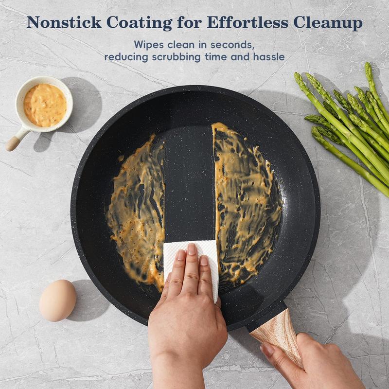 SODAY 12-Piece Healthy Granite Cookware Set (100% Toxin-Free & Non-Stick)