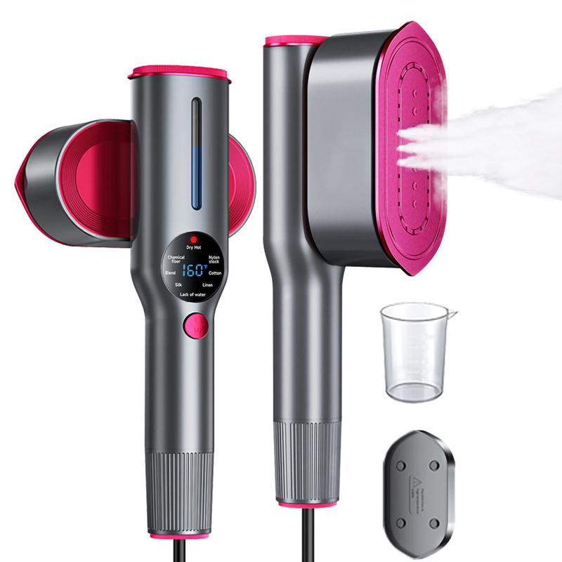 Dr.Flash Portable Garment Steamer | 5-Second Fast Heat, 7 Modes & LED Display – 90° Swivel Handle, Perfect for Travel & Home