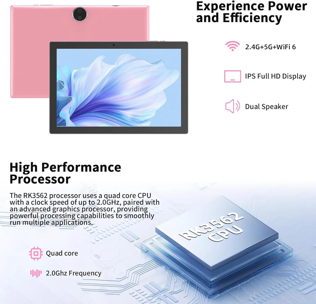 10.1-Inch Android 15 Tablet Pro (All-in-One Accessories Pack Included)