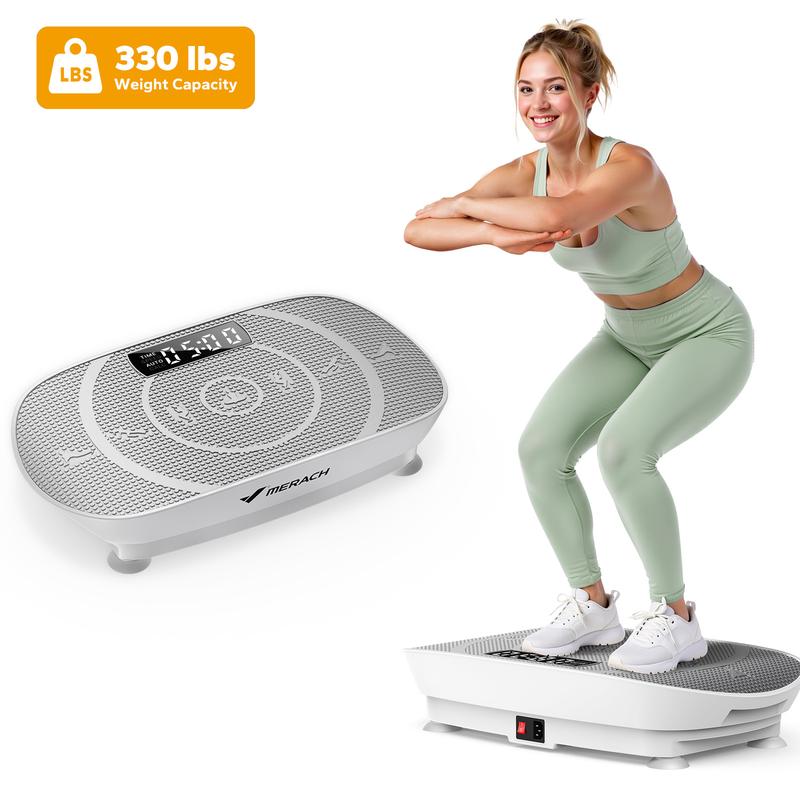 Merach Slim Vibration Plate | Compact Whole Body Workout Machine for Toning & Lymphatic Drainage – Home Gym Essential