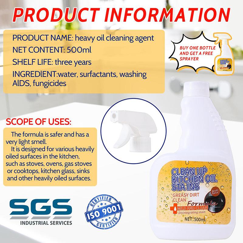 Liapu 500ml Kitchen Degreaser Spray — Instant Grease & 99.9% Bacteria Removal
