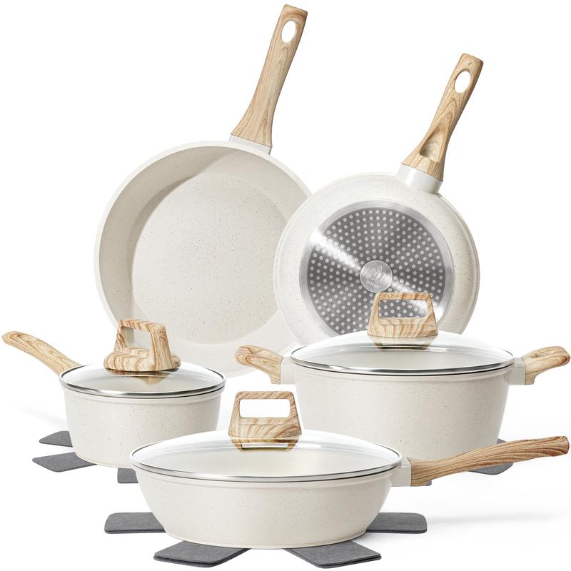 SODAY 12-Piece Healthy Granite Cookware Set (100% Toxin-Free & Non-Stick)